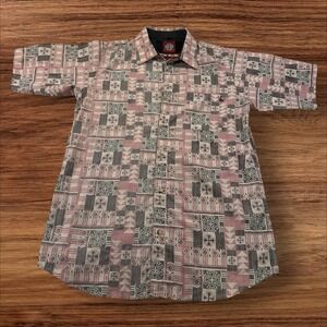 Independent Truck Company Button Down Shirt Geometric Skate Mens Large